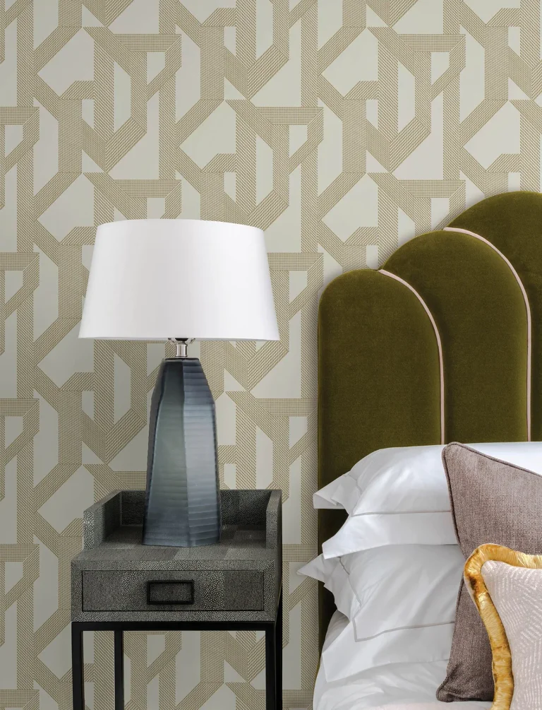 Franz Geometric Wallpaper - Gold — Ảnh 7
