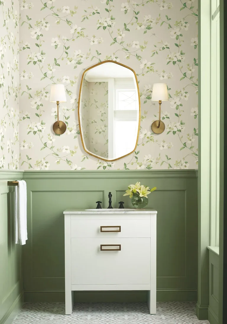 Dogwood Wallpaper - Light Grey — Ảnh 5