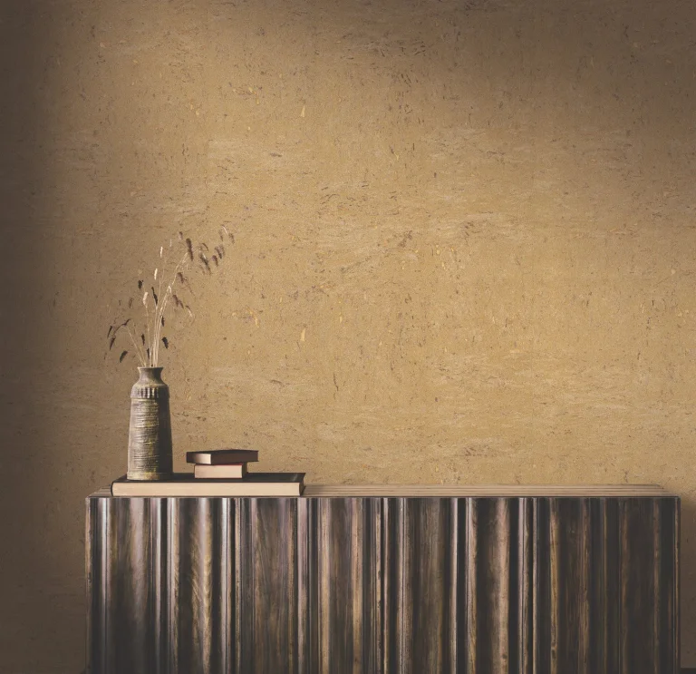 Ronald Redding Caldera Cork Wallpaper - Antique Gold