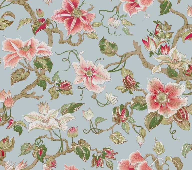 Ronald Redding Marguerite Vine Wallpaper - Blue — Ảnh 5