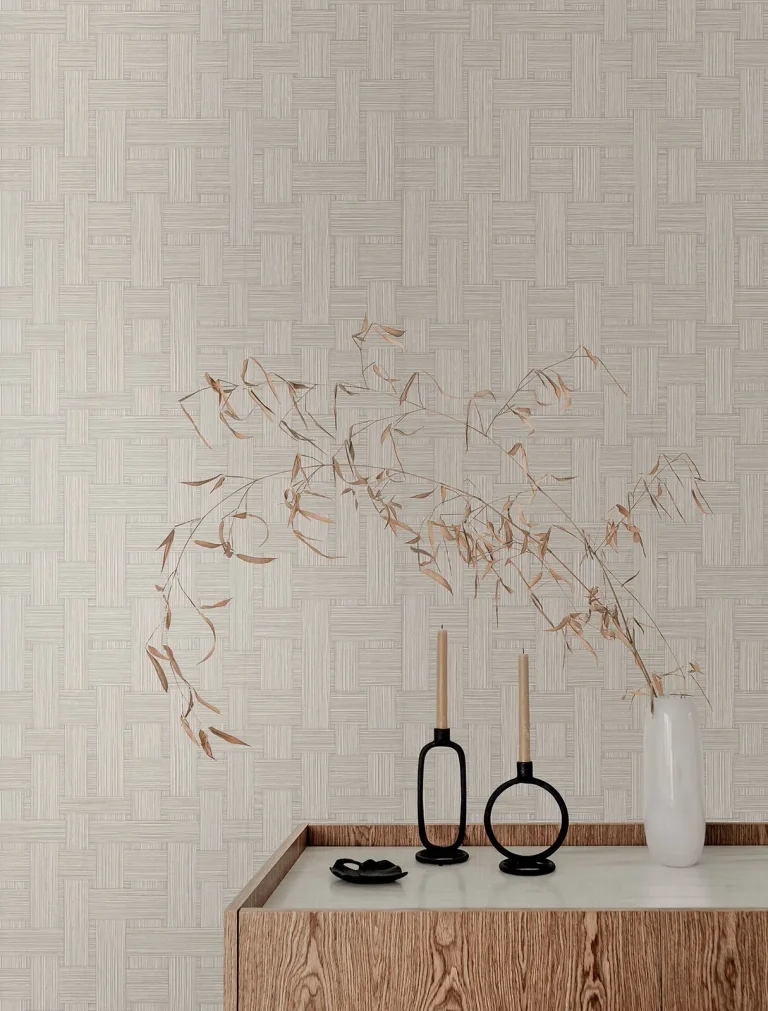 Basketry Wallpaper - Dove Grey — Ảnh 5