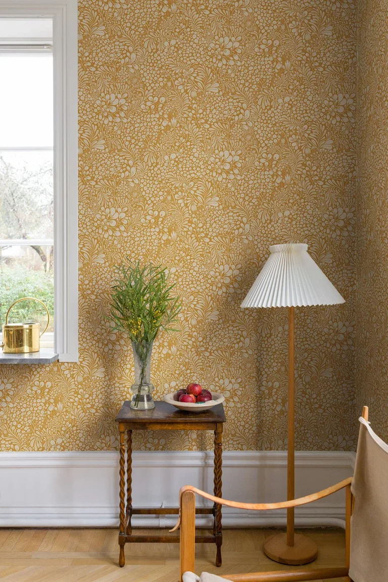 Siv Botanical Wallpaper - Mustard — Ảnh 2