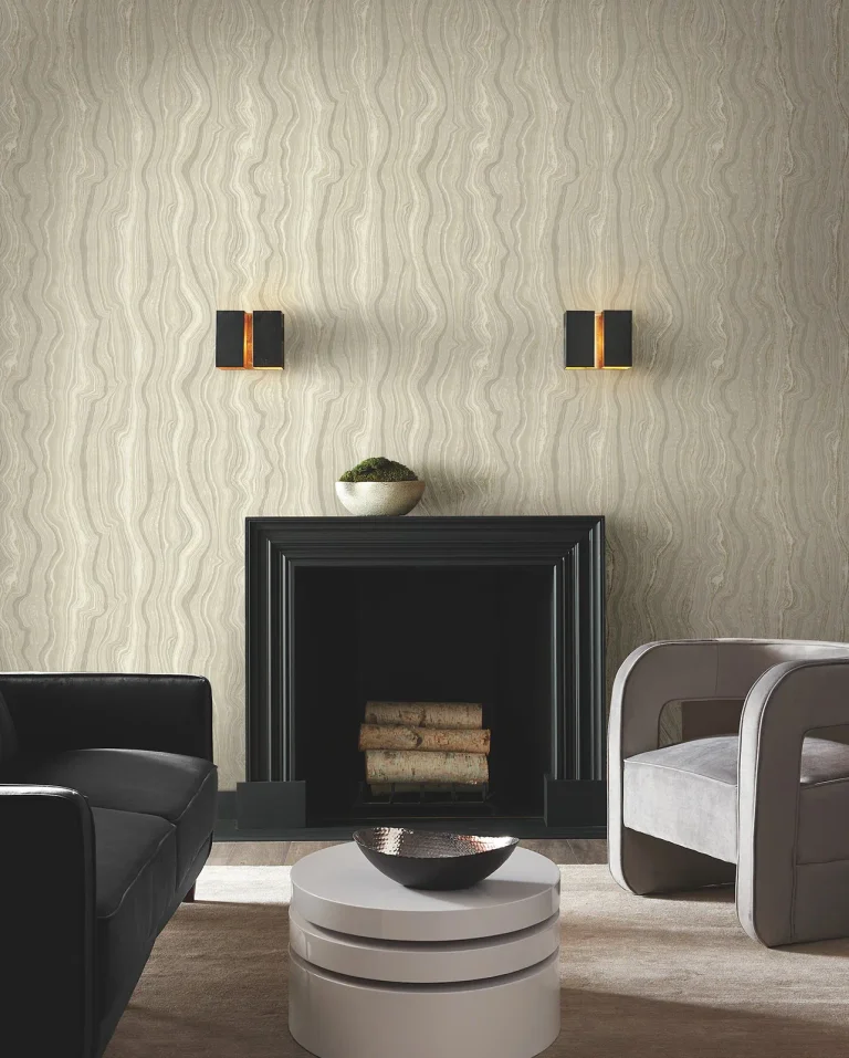 Candice Olson Mineral Shimmer Wallpaper - Warm Neutral & Pearl — Ảnh 5