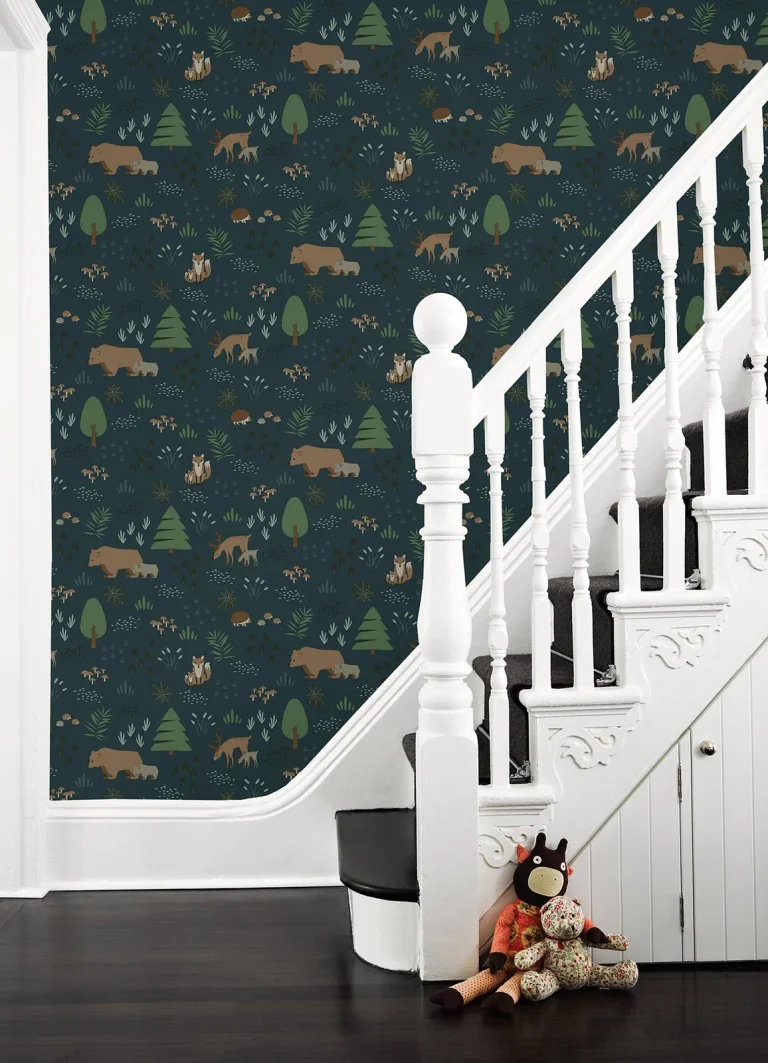 Chesapeake Finola Bears Wallpaper - Dark Blue — Ảnh 3