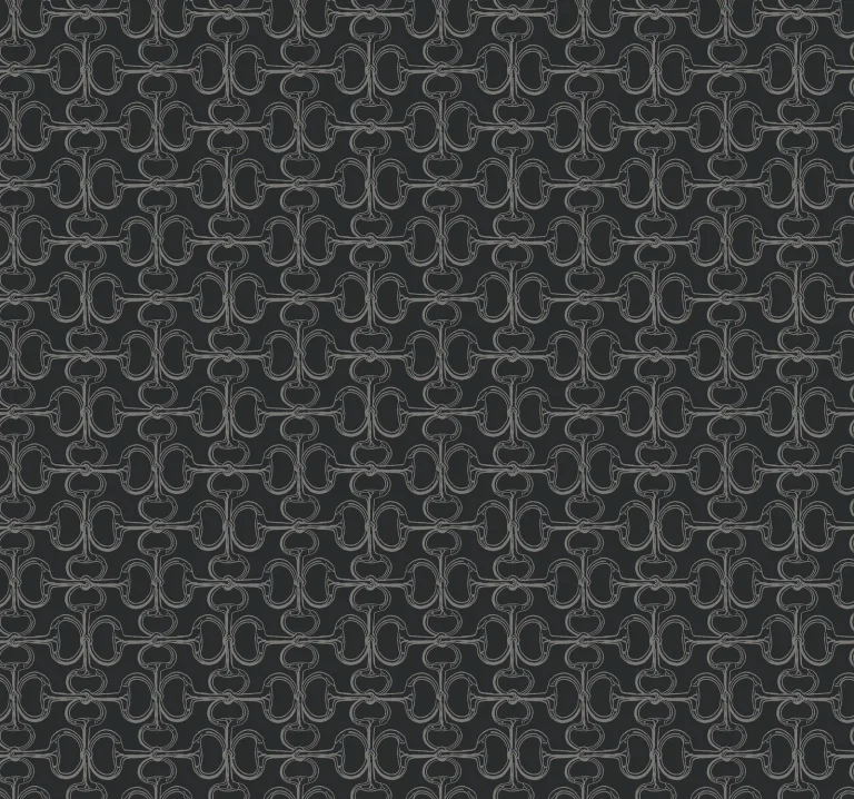 Ronald Redding Polo Horse Bits Wallpaper - Black — Ảnh 4