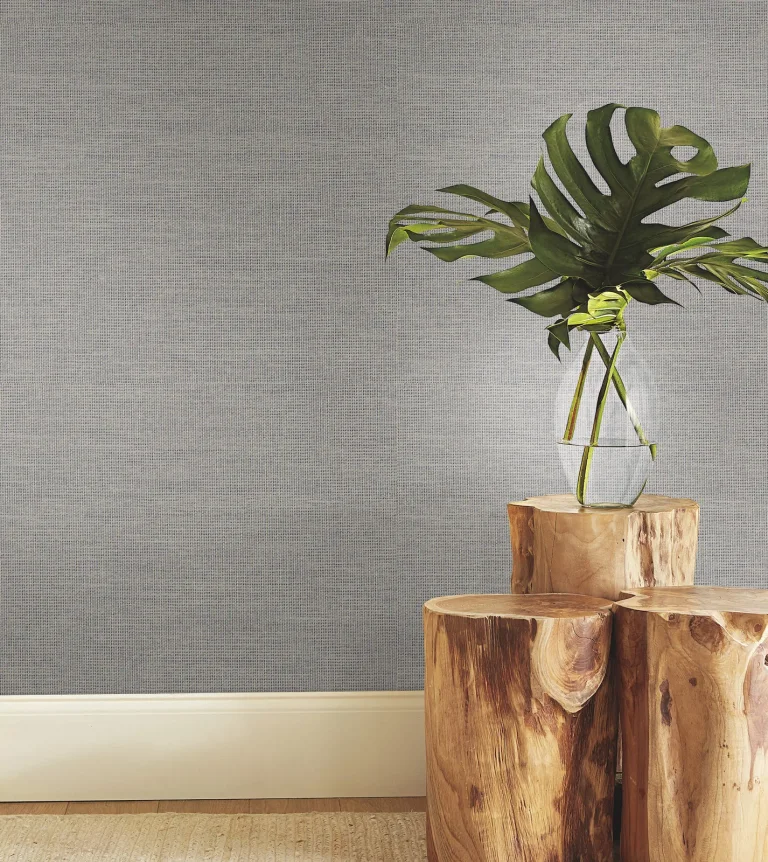 Paper & Thread Weave Wallpaper - Denim — Ảnh 2