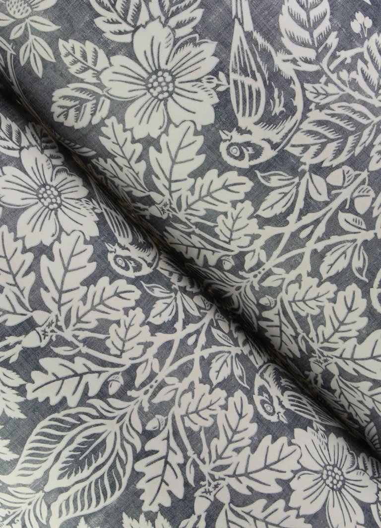 Chris Loves Julia Finch Woodland Damask Wallpaper - Blue — Image 7