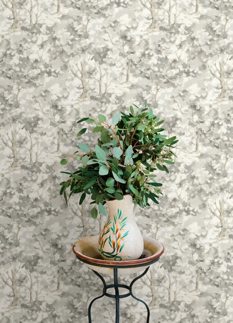 Chesapeake Thicket Forest Wallpaper - Charcoal — Ảnh 4