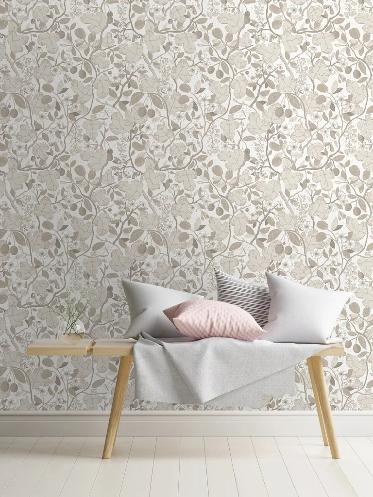 Ewald Garden Vines Wallpaper - Beige — Ảnh 2