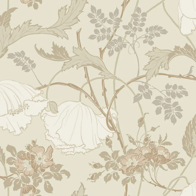 Magnolia Home Gwendolyn Wallpaper - Neutral/Coral — Image 4