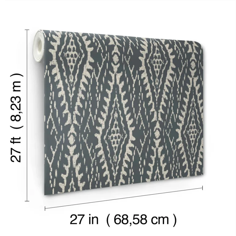 Rousseau Paperweave Wallpaper - Charcoal — Ảnh 4