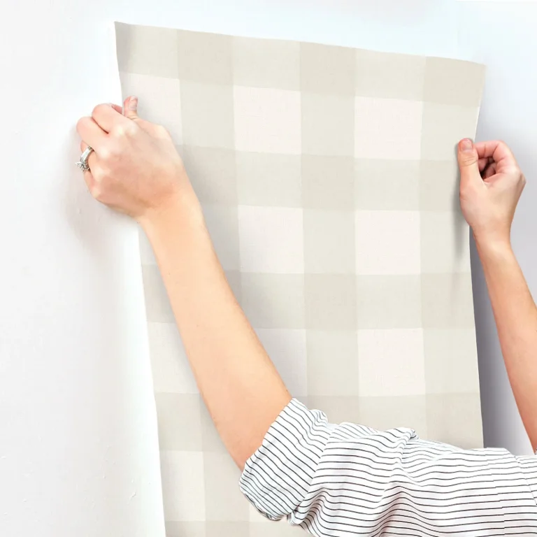 Chesapeake Thorpe Plaid Wallpaper - Dove — Ảnh 5