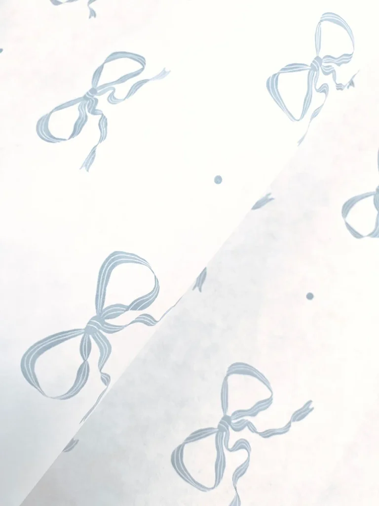Emma Large Bow Wallpaper - Blue — Ảnh 8