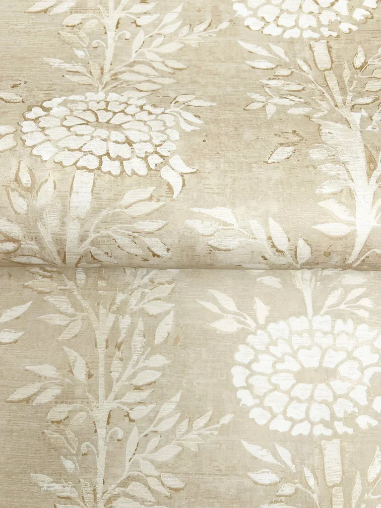 Ronald Redding French Marigold Wallpaper - Taupe & Gold — Ảnh 4