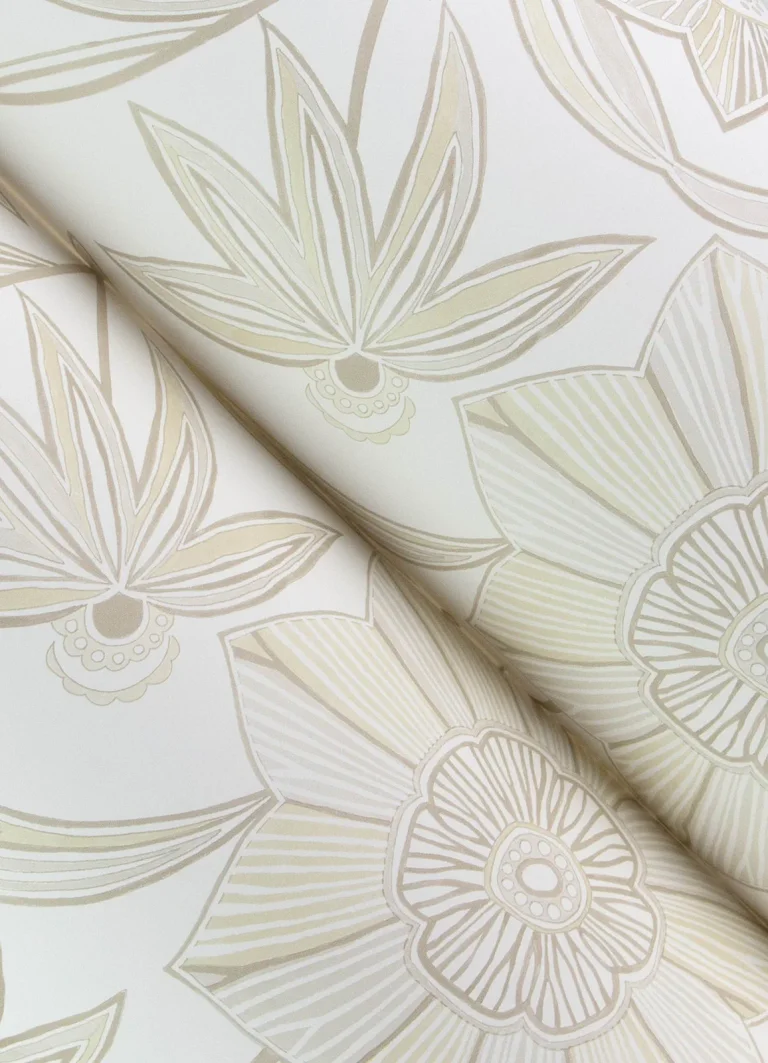 Star Flower Wallpaper - Beige — Ảnh 6