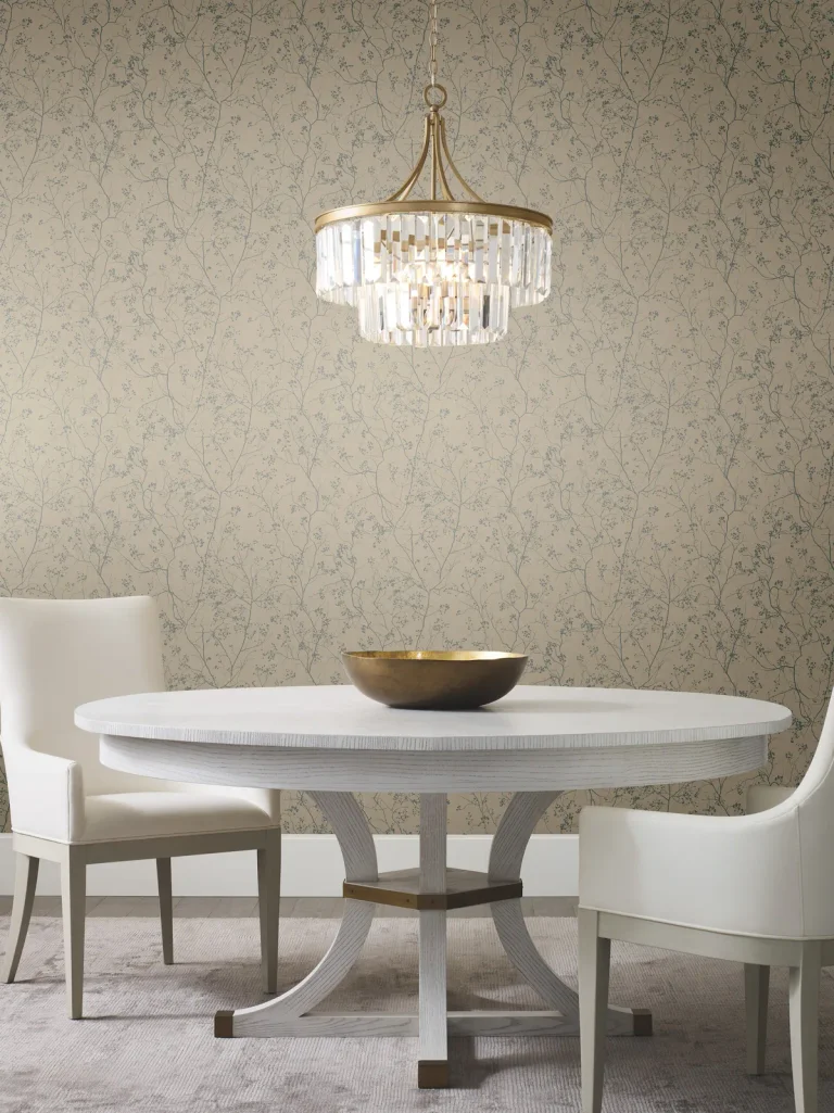 Luminous Branches Wallpaper - Taupe/Silver