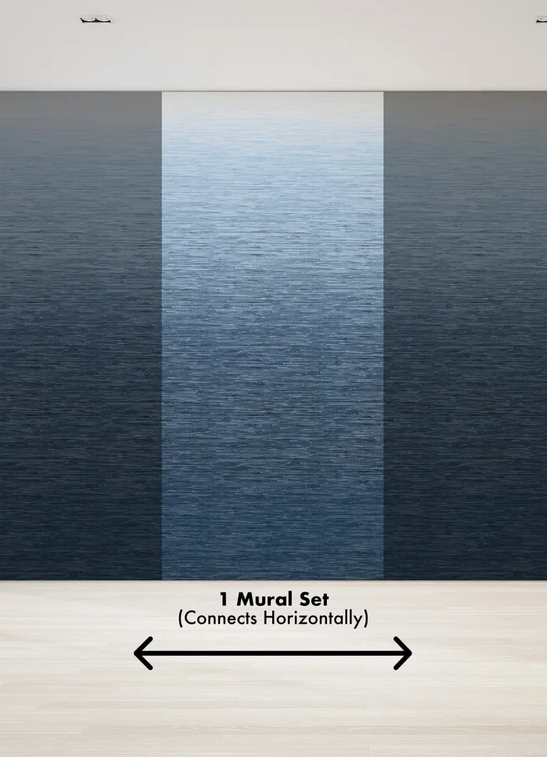 Into the Deep Ombre Wall Mural - Dark Blue — Ảnh 3