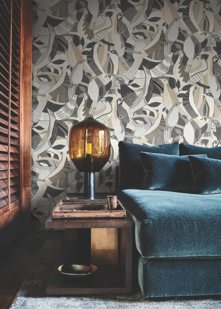 Fauvist Flock Wallpaper - Neutral — Ảnh 5