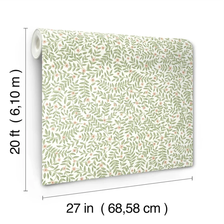 Rifle Paper Co. Elodie Petite Floral Peel and Stick Wallpaper - Cream — Ảnh 2