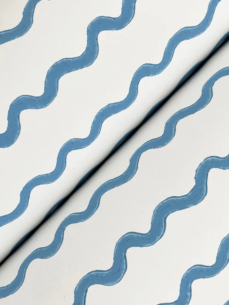 Rifle Paper Co. Rickrack Wallpaper - Blue — Ảnh 4