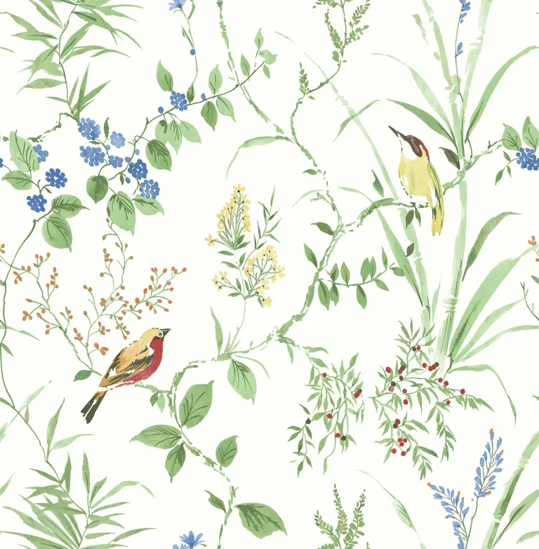 Chesapeake Imperial Garden Botanical Wallpaper - Green — Ảnh 5
