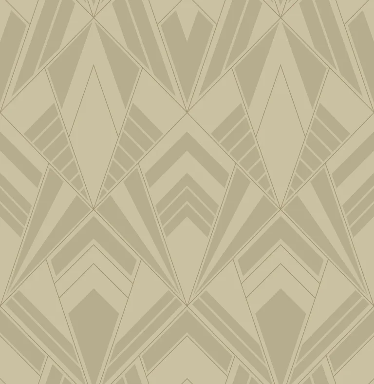 Allenby Flocked Wallpaper - Khaki — Image 3