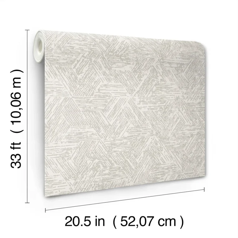 Retreat Quilted Geometric Wallpaper - Grey — Ảnh 6