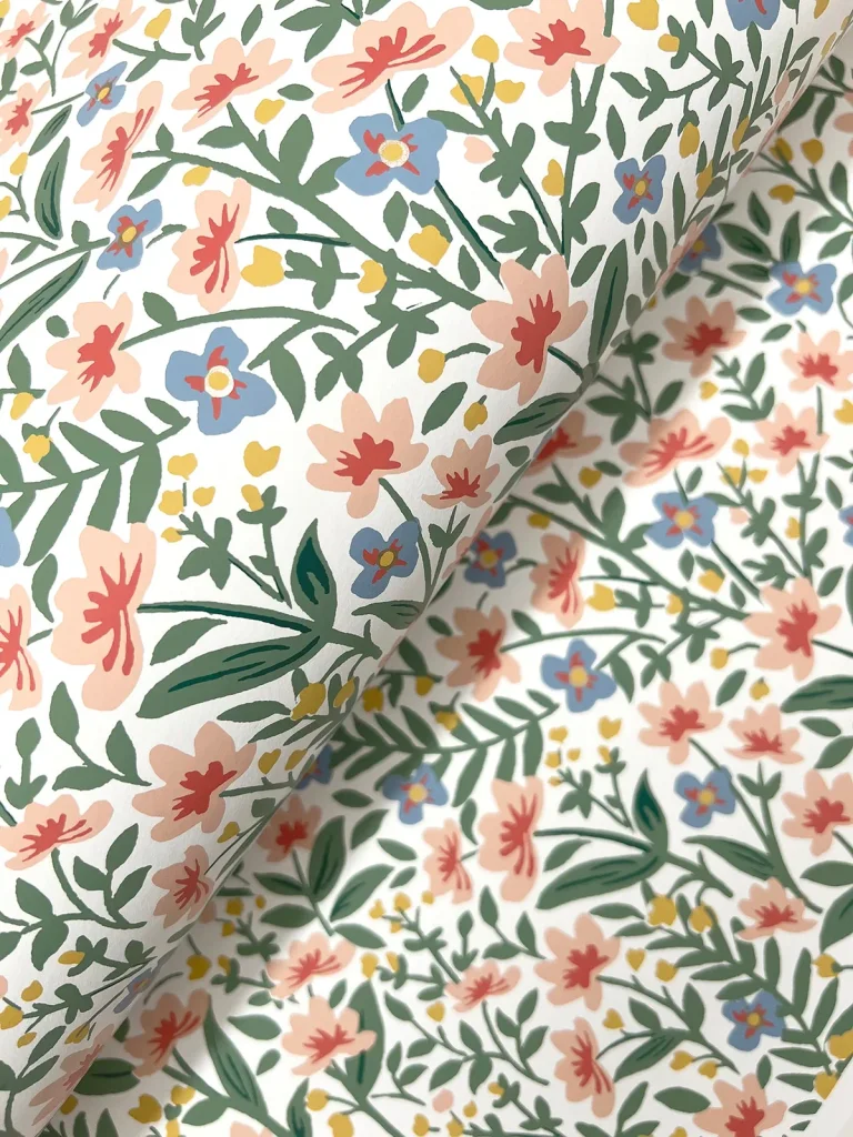 Rifle Paper Co. Sylvie Wallpaper - Rose Multi — Ảnh 6
