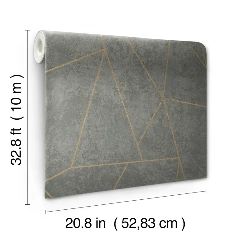 Nazca Wallpaper - Grey/Gold — Ảnh 5