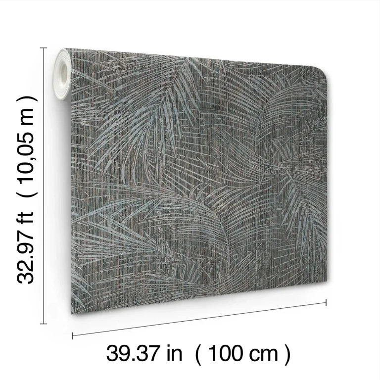 Della Palm Wallpaper - Blue Multi — Ảnh 5