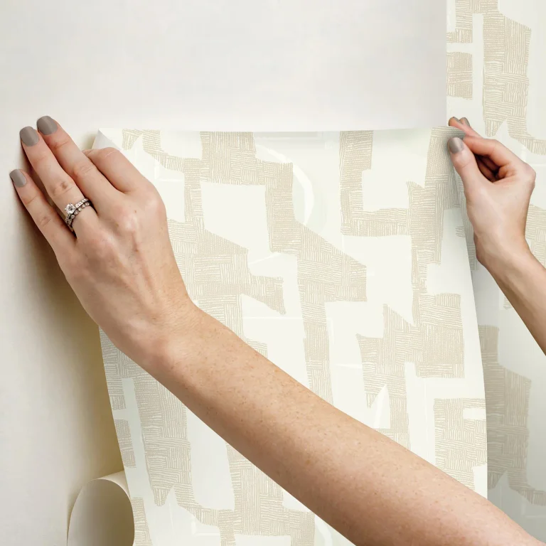 Nikki Chu Tribe Peel and Stick Wallpaper - Caramel Cream — Ảnh 5