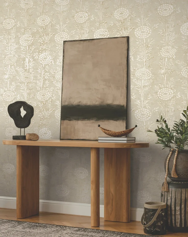 Ronald Redding French Marigold Wallpaper - Taupe & Gold — Ảnh 3