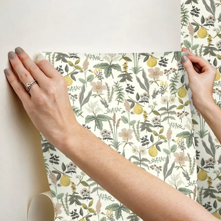 Rifle Paper Co. Herb Garden Botanical Peel and Stick Wallpaper - Cream — Ảnh 3