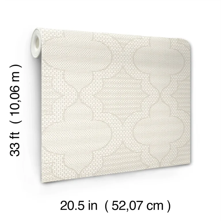 Ernest Quilted Quatrefoil Wallpaper - Taupe — Ảnh 4