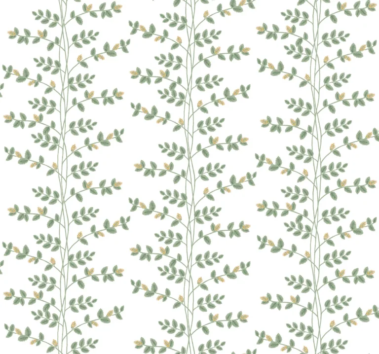 Rifle Paper Co. Climbing Vine Wallpaper - White & Gold — Ảnh 5