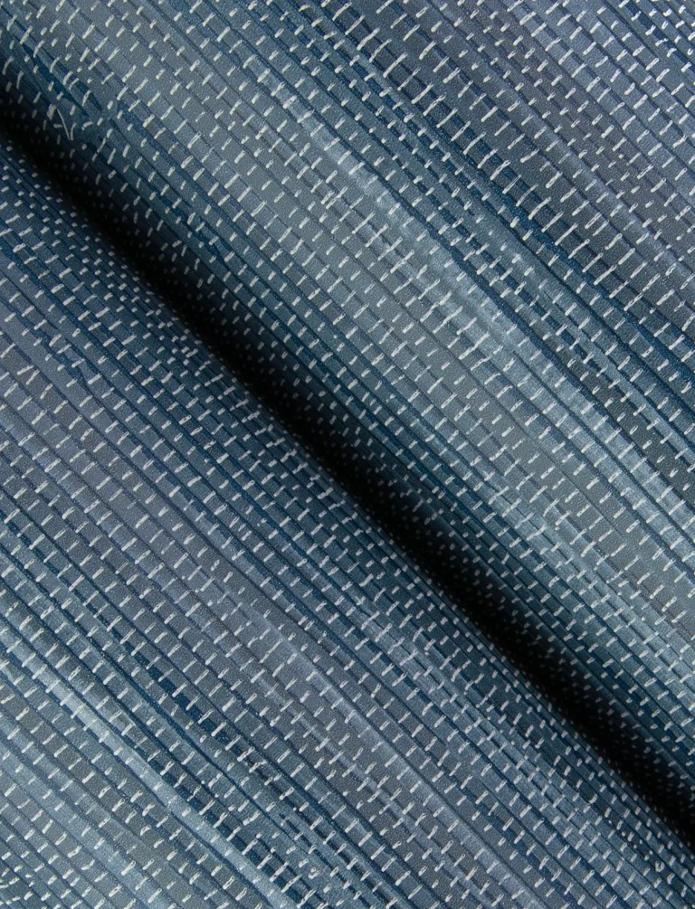 Exhale Woven Faux Grasscloth Wallpaper - Indigo — Ảnh 6