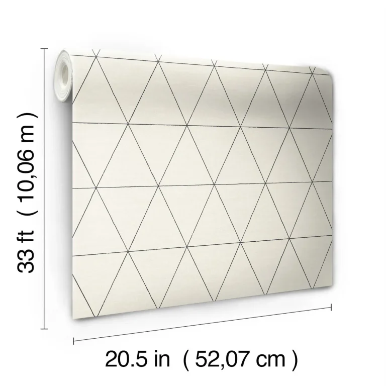Magnolia Home Ridge Wallpaper - White/Black — Image 4