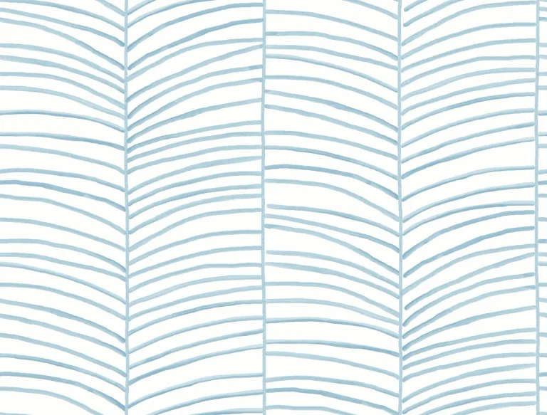 Cascade Palm Chic Tropics Peel and Stick Wallpaper - Blue — Ảnh 5