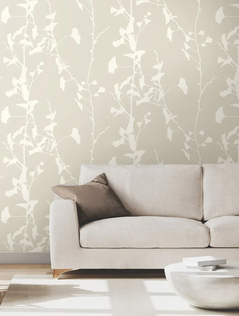 Ronald Redding Ginkgo Silhouette Cork Wallpaper - Taupe — Ảnh 4