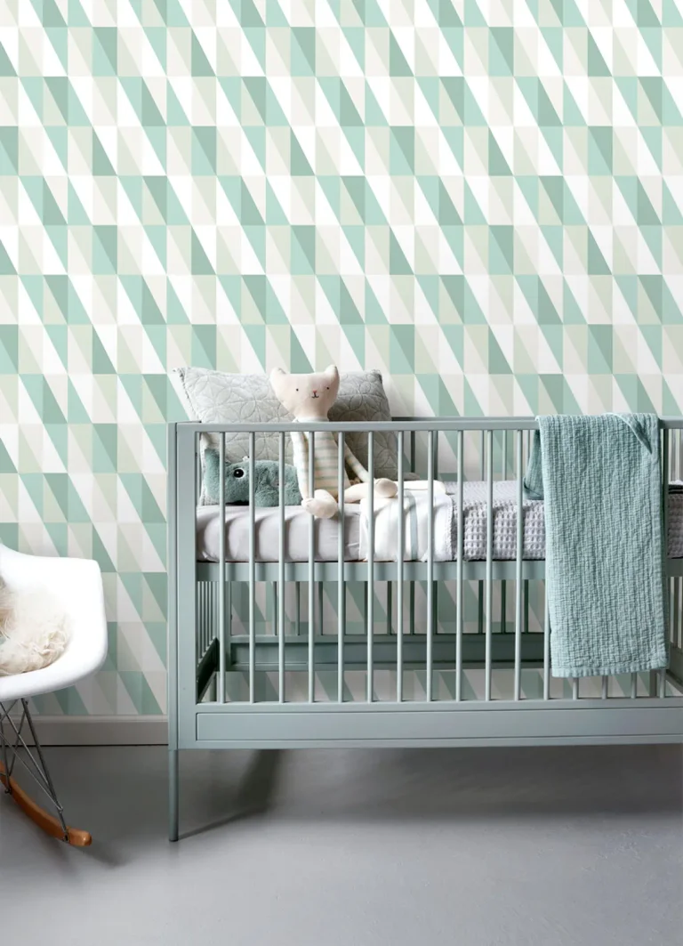 Chesapeake Inez Geometric Wallpaper - Teal — Image 5