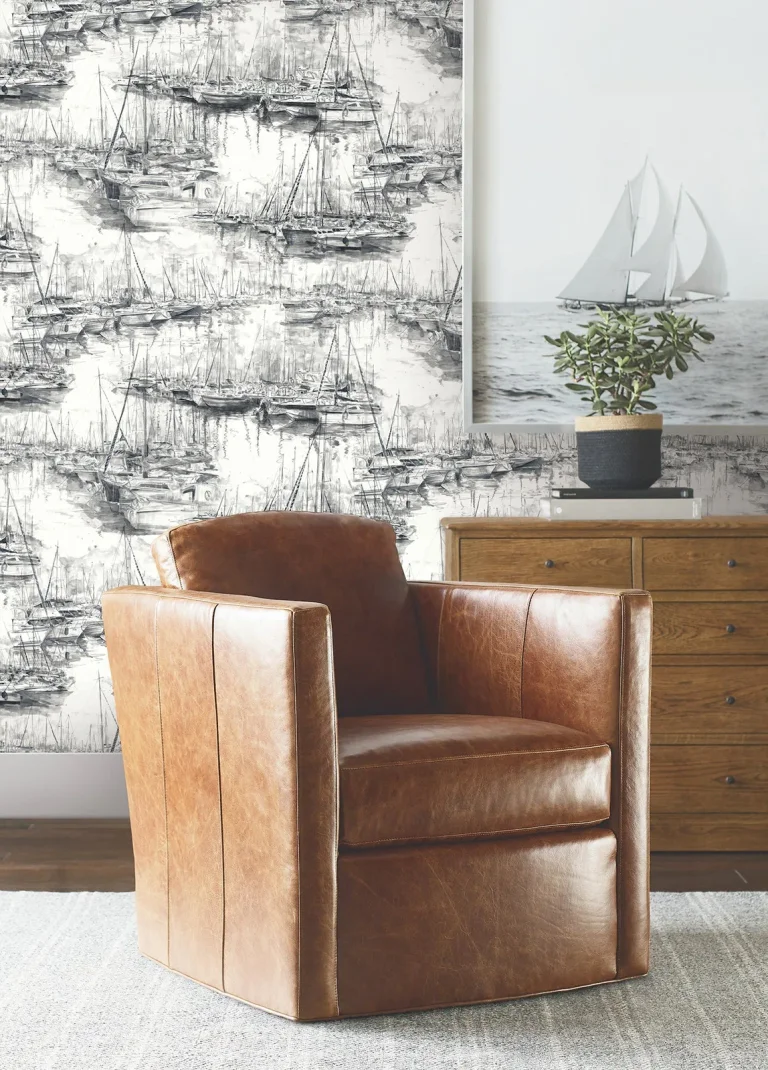 Ronald Redding Yacht Club Scenic Wallpaper - Charcoal — Ảnh 6