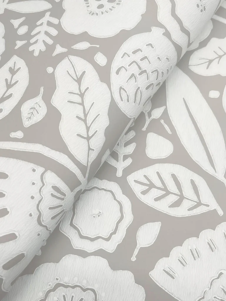 Camille Blossom Wallpaper - Grey — Ảnh 5