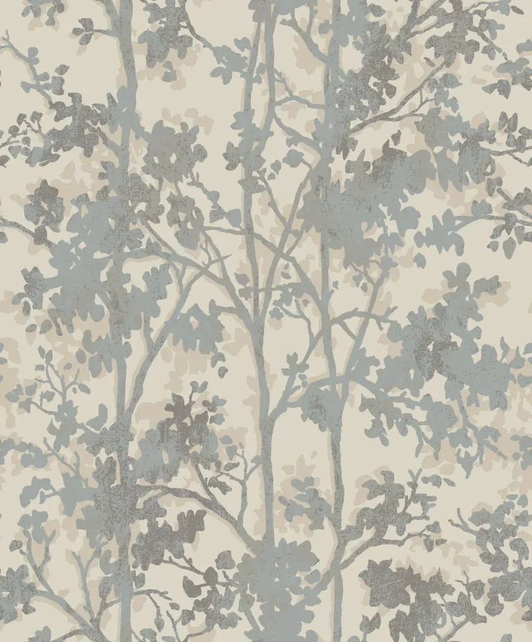 Shimmering Foliage Wallpaper - Cream/Silver — Ảnh 6