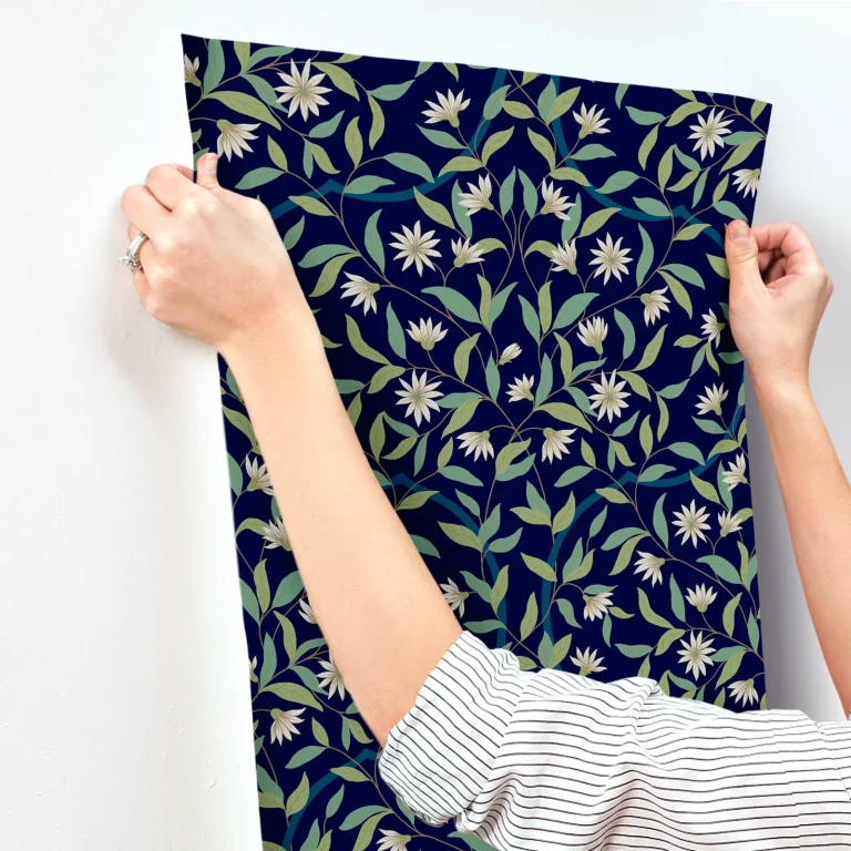 Jasmine Wallpaper - Indigo — Ảnh 3