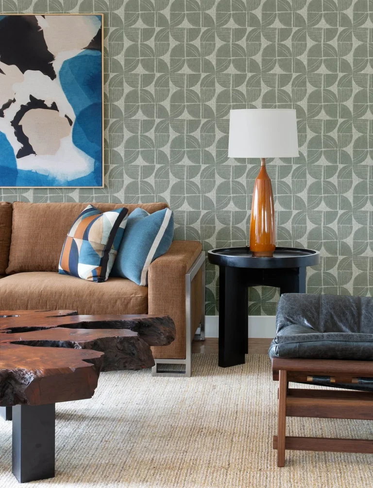Baxter Semicircle Mosaic Wallpaper - Sea Green — Ảnh 5