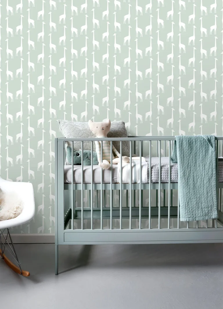 Chesapeake Vivi Giraffe Wallpaper - Sage — Image 2