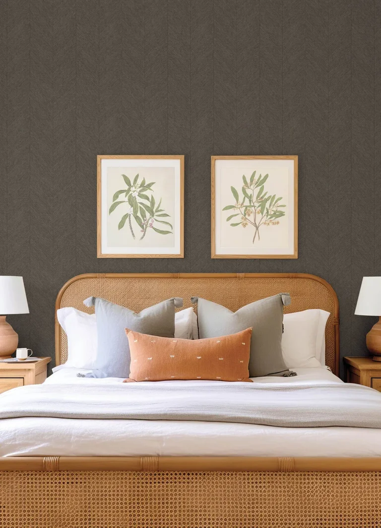 Kallam Chevron Wallpaper - Chocolate — Ảnh 2