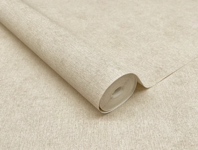 Cullen Faux Linen Wallpaper - Mauve — Image 4
