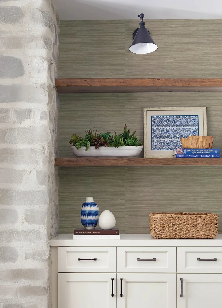 Reynier Hemp Wallpaper - Pewter — Ảnh 2
