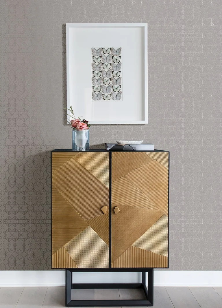 Paititi Diamond Trellis Wallpaper - Silver — Ảnh 3